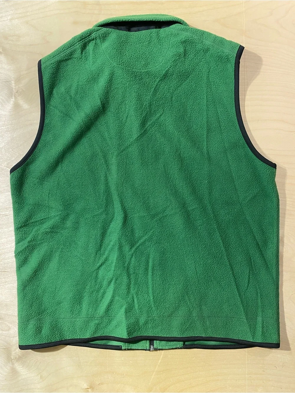 Chaps Men’s Green Polar Fleece Vest - Full-Zip Layering Piece XL (SX)